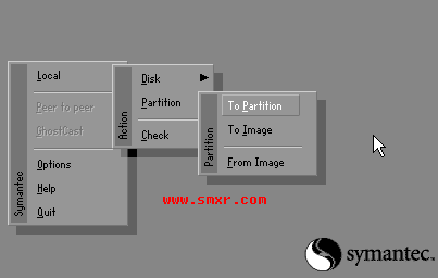 ghost软件Partition下级菜单 ghost软件Partition下级菜单